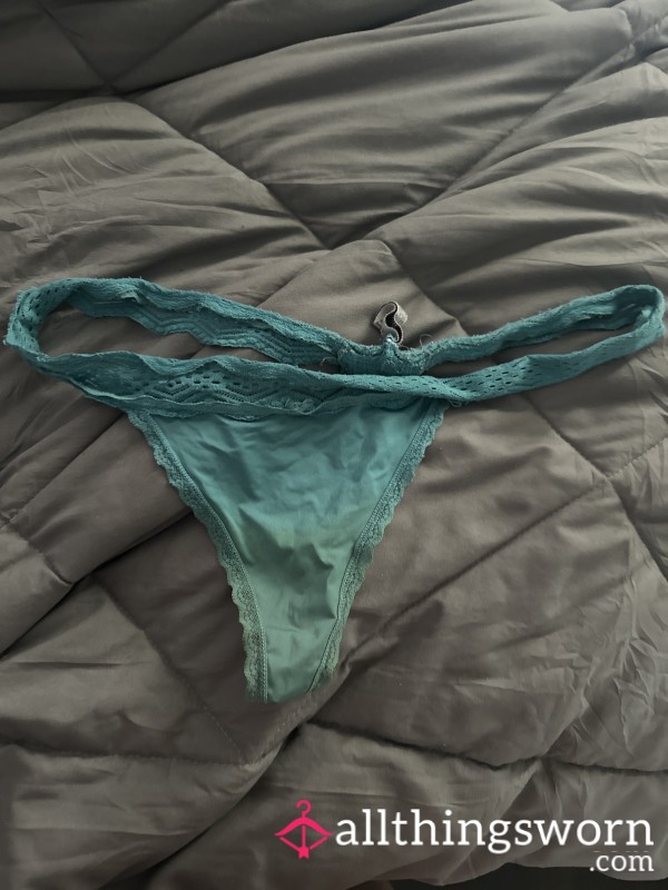 Used Blue Thong