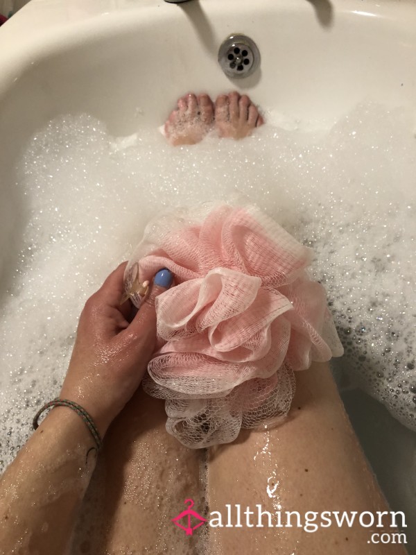 Used Body Scrub Sponge