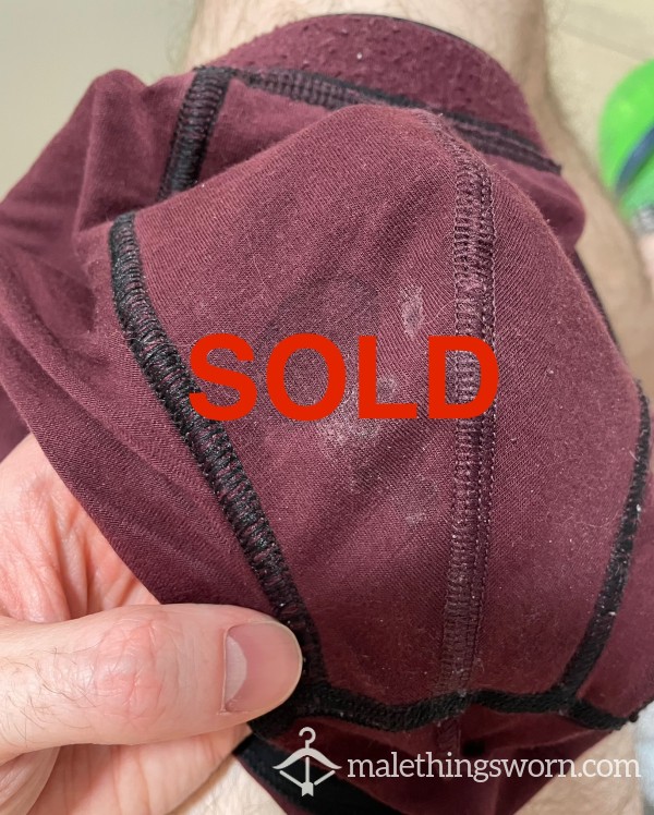 - SOLD - Alpha Worn Underwear - Bordeaux