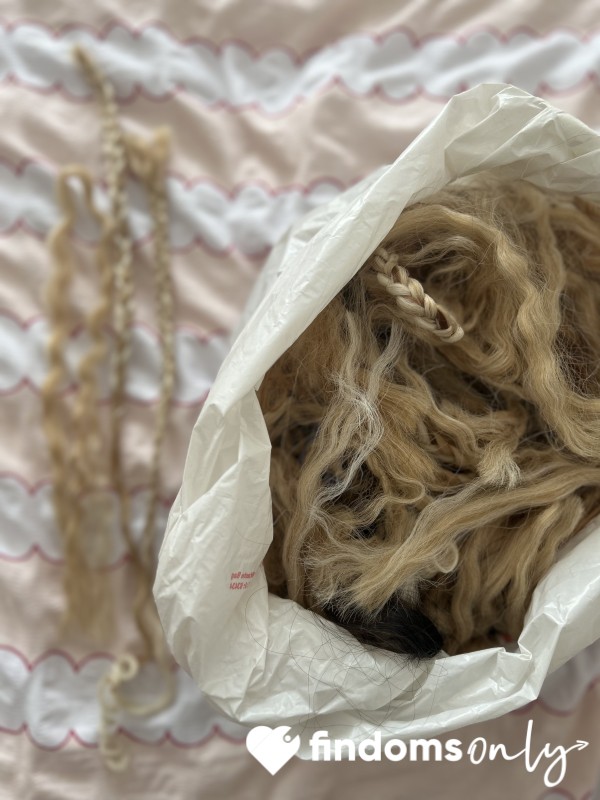 Used Braids - Beautifully Worn Sweaty Blonde/Caramel Braids