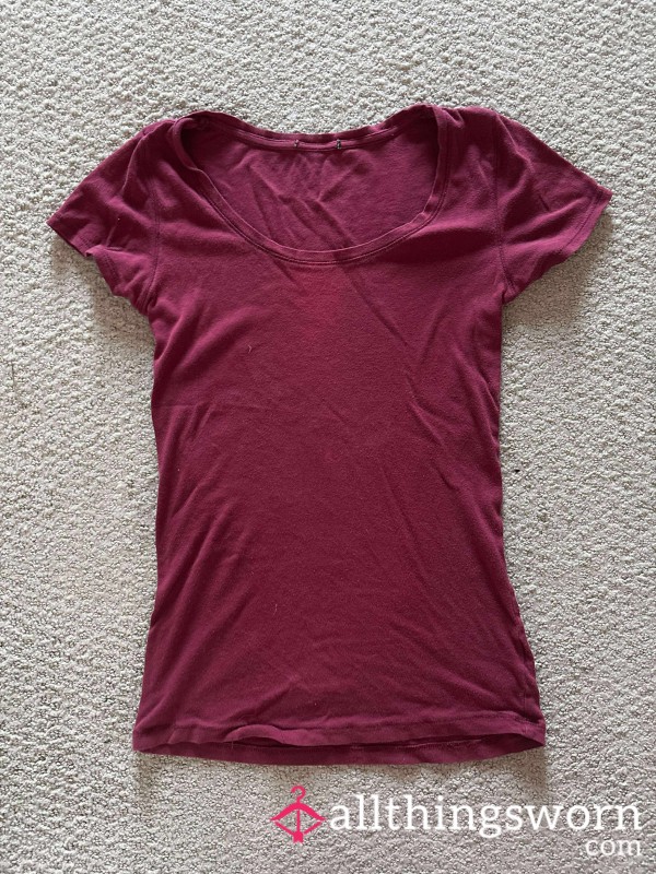 Used Burgundy Sleep Shirt