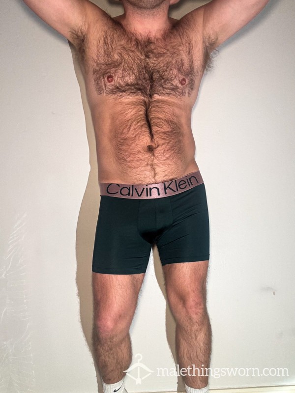 Used Calvin Klein Boxers (Green/Pink)
