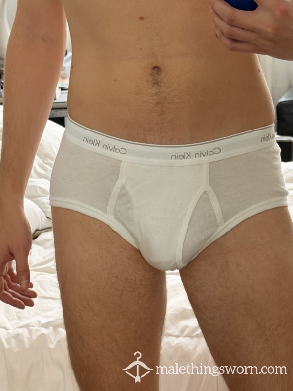 Used Calvin Klein White Briefs