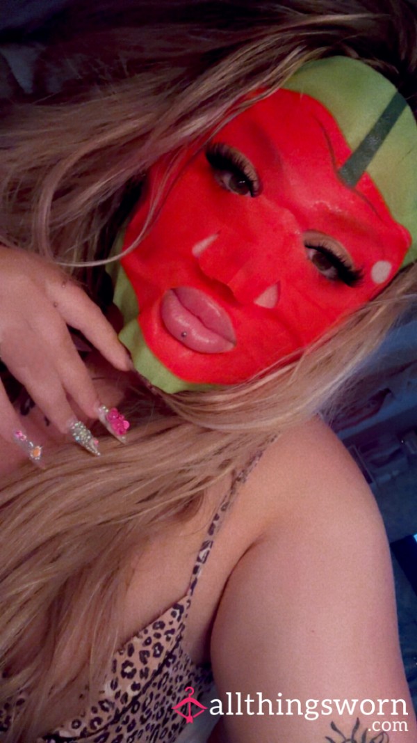 Used Cherry Face Mask