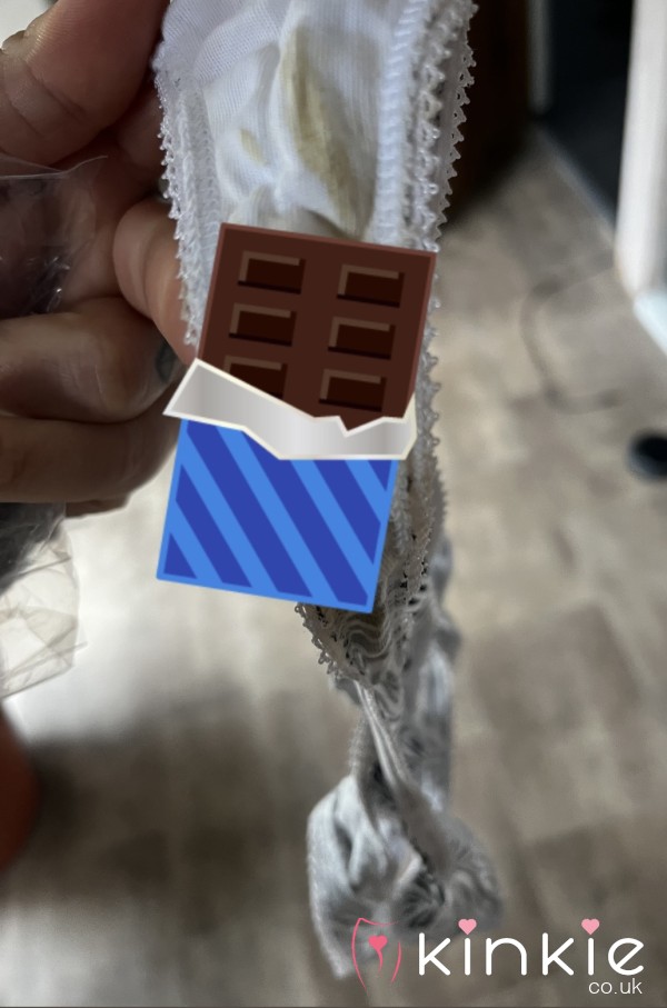 Used Chocolate Stained Thong
