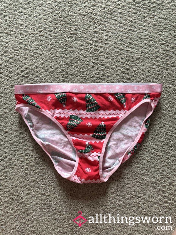 Used Christmas Tree Panties 🎄