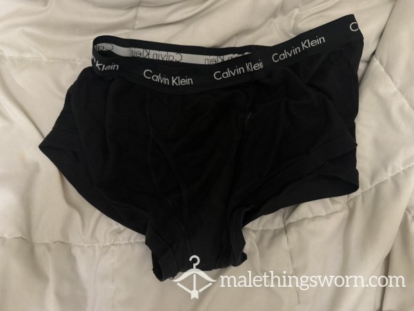 Used CK Briefs. Musky And C*m Stains Already On Them. Size L ($6 Shipping For US)