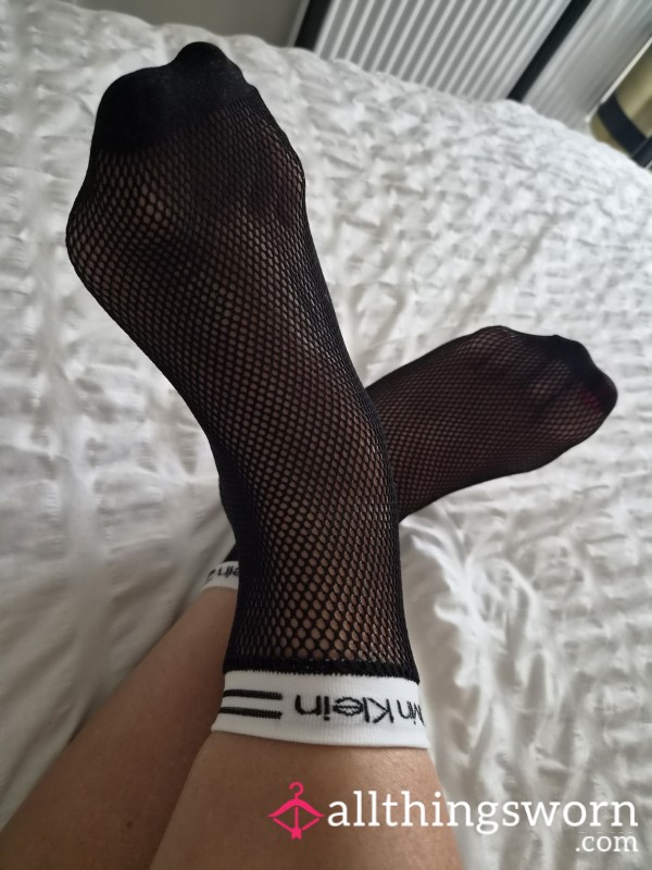 Used CK Fishnet Socks