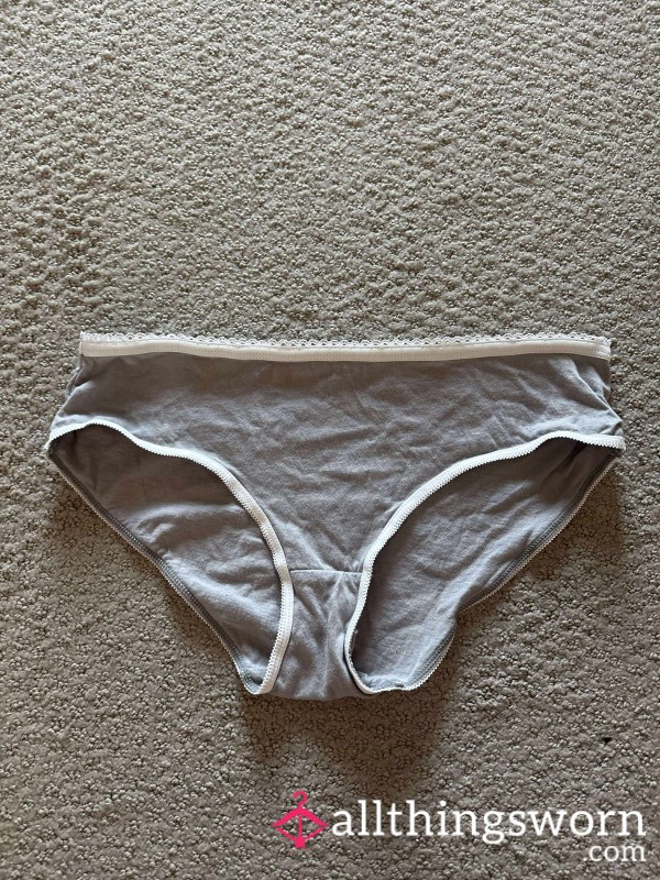 Used Cla**ic Grey Panties