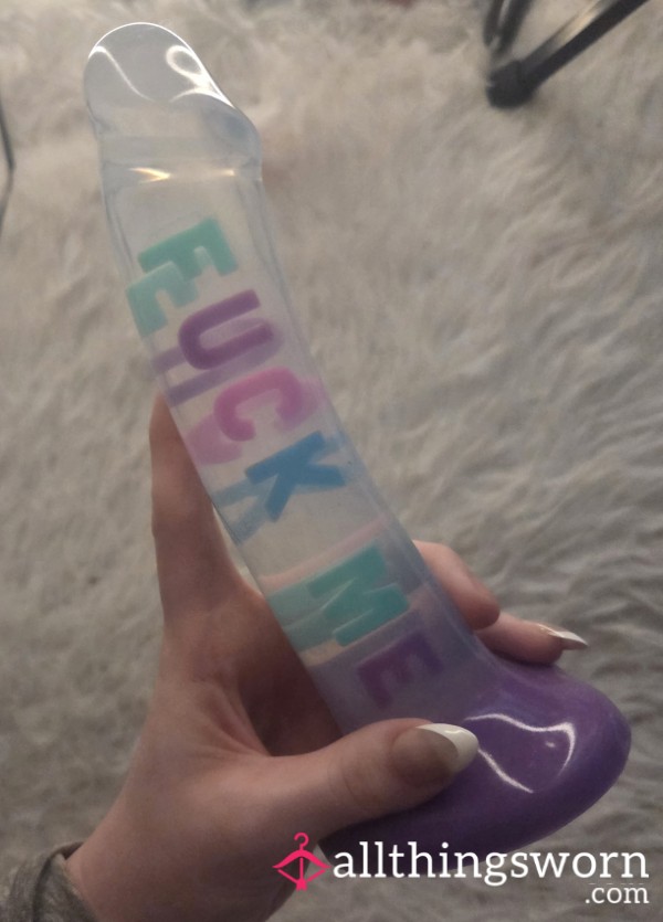 Used Clear "f**k Me" Di**o