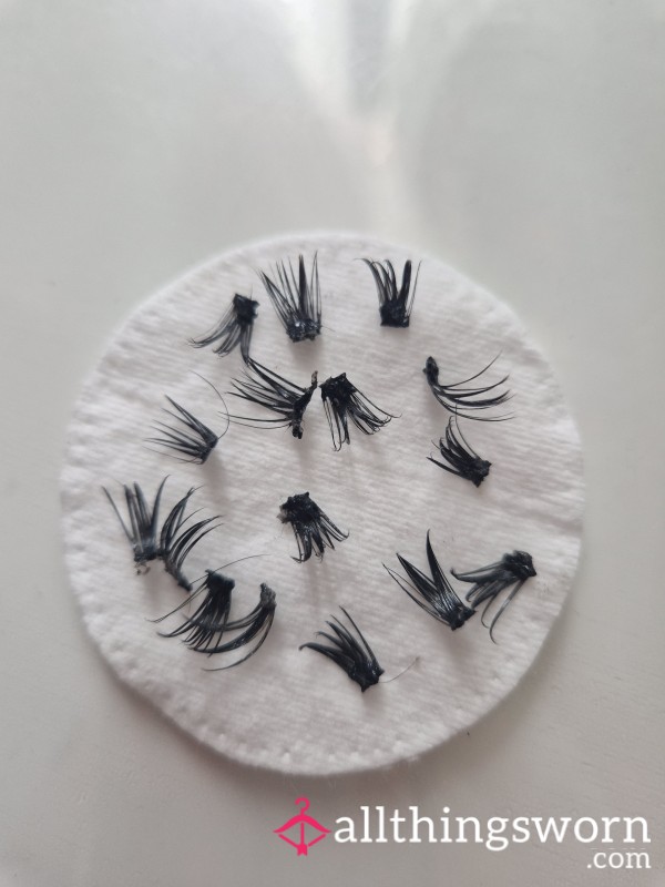 Used Cluster Lashes Worn For 2 Weeks