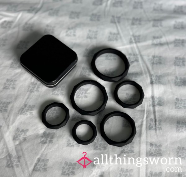 Used C*ck Ring Set (6 Sizes)