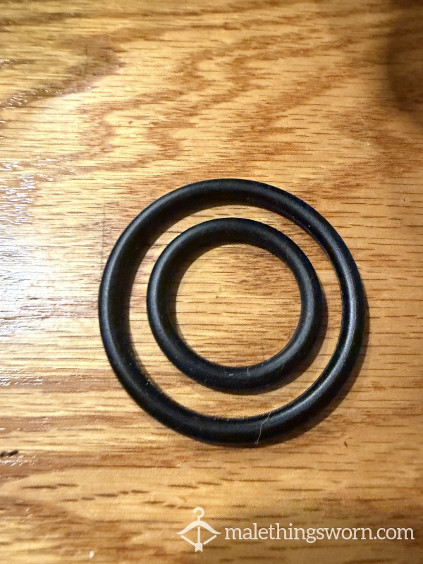 Used C*ck Rings- Set 💦🍆💦 Used While Training At The Gym
