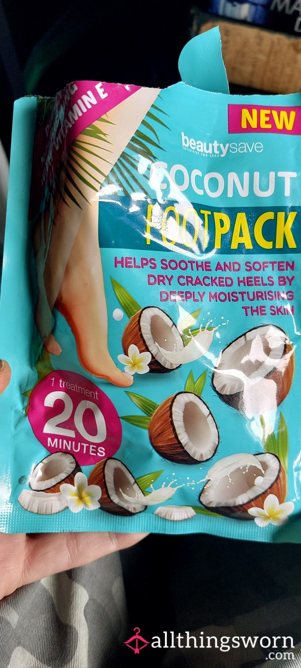 Used Coconut Foot Pack