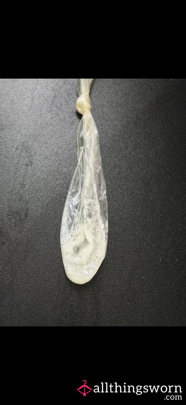 Used Condom Filled With Alpha’s C*m
