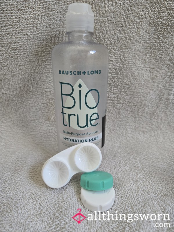 Used Contact Case And Solution