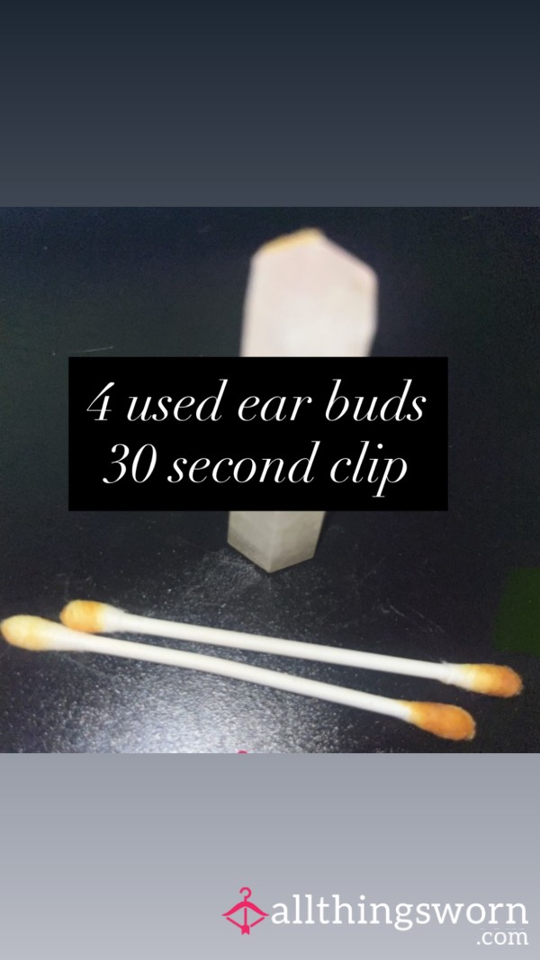 Used Cotton Buds + Ear Cleaning Video ✨