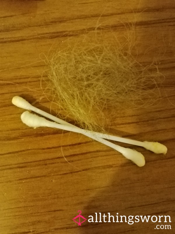 Used Cotton Buds & Hair From Brushing Unwashed Hair For 3 Days ,,,smelly 😘😜😜