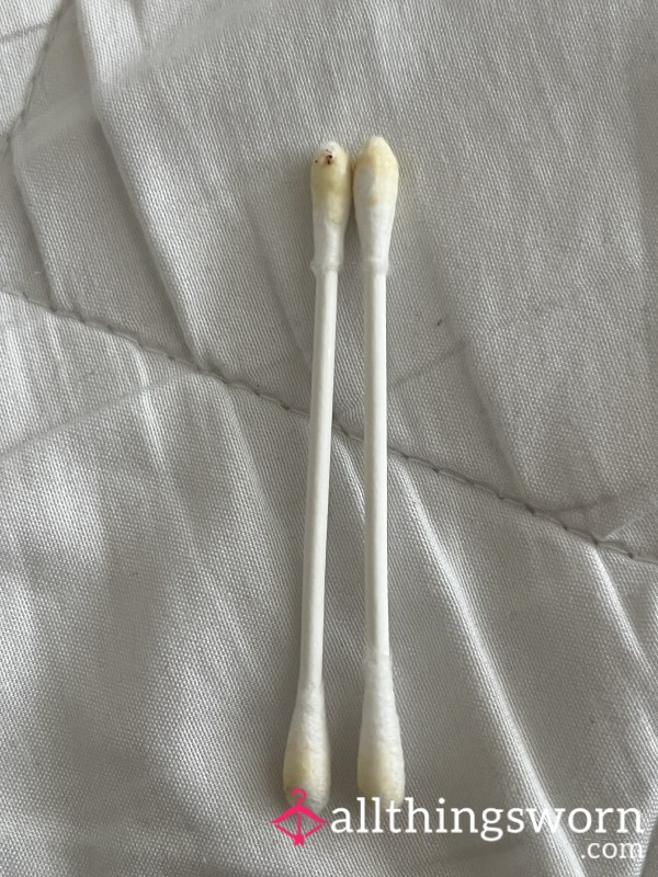 Used Cotton Buds - Wax From A Princess 👸🏼👂🏻