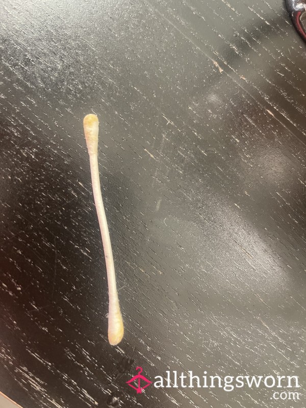 Used Cotton Buds, Waxy, Textured