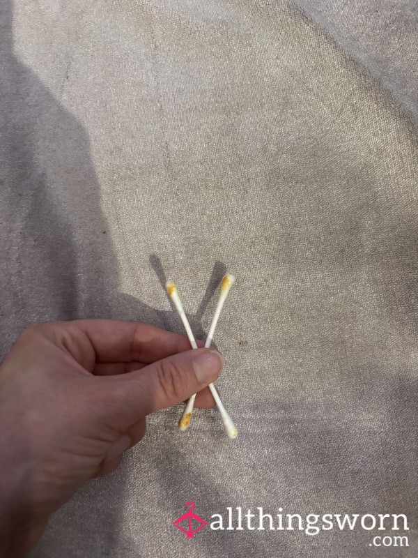 👂 Used Cotton Ear Buds – Freshly Used Just For You 💋