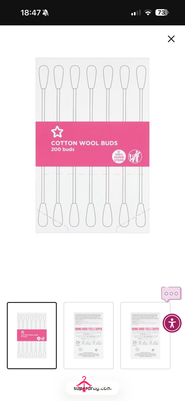 Used Cotton Earbuds