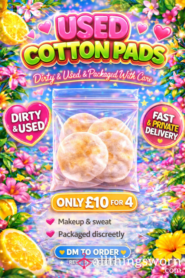 💋💄 Used Cotton Pads 💄💋