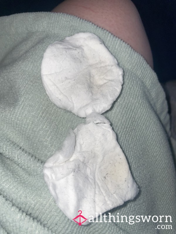 Used Cotton Pads - Used For Toning