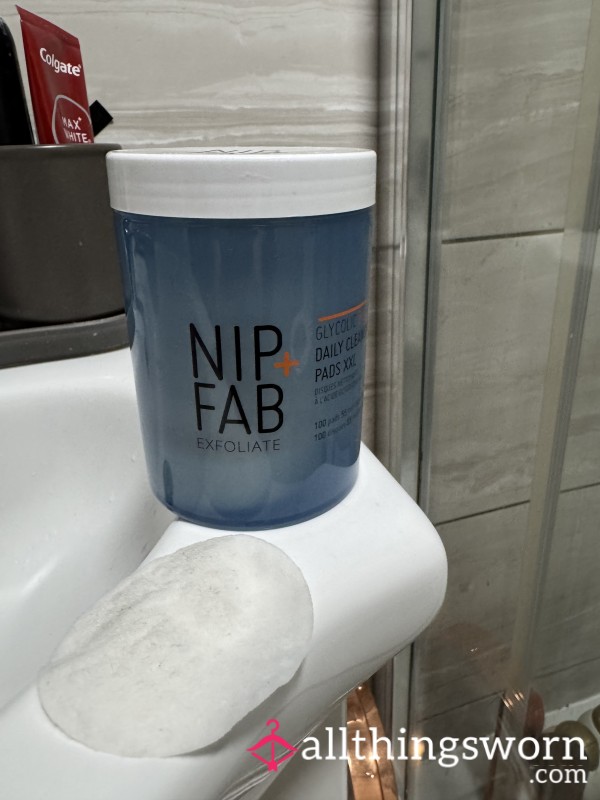 Used Cotton Pads X14 (1 Weeks Worth)