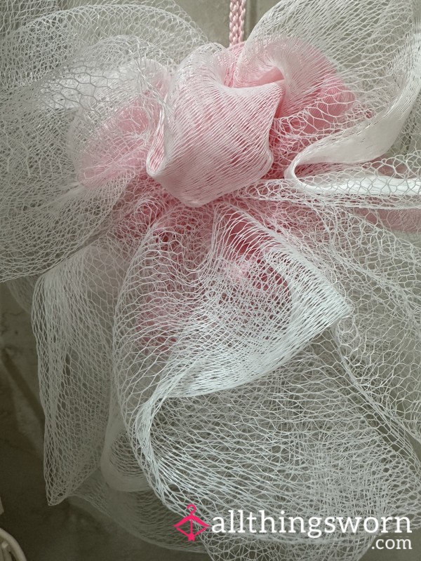 Used Creamy Shower Puff…