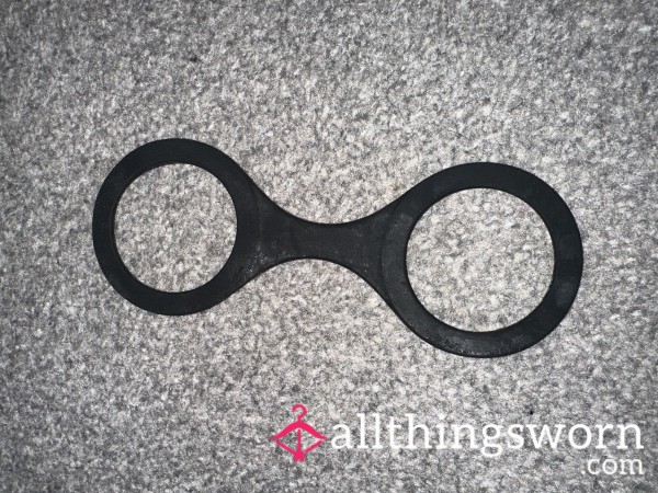 Used & Crusted Silicone Cuffs – 3+ Years💧🗝️