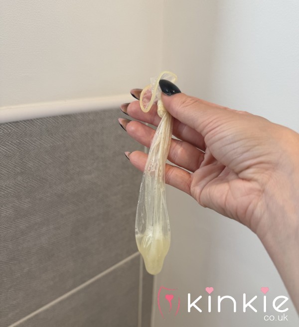 Used C*m Filled Condom From Alfa 💦