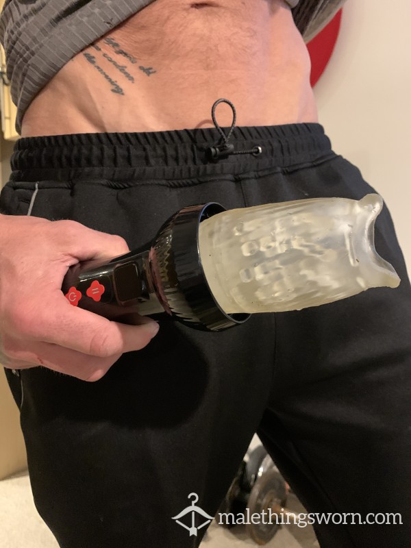 Used C*m Stained Sucking Sensation S** Toy