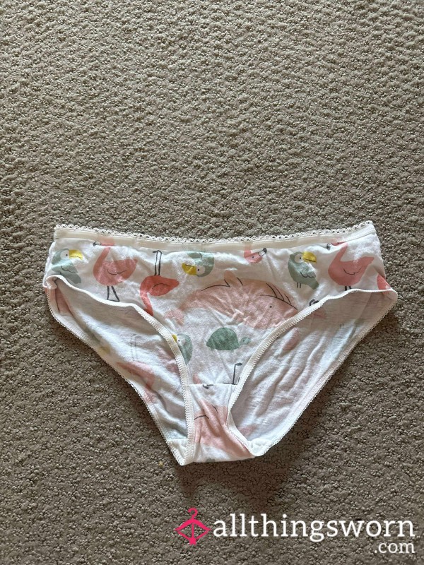 Used Cute Pastel Animal Panties