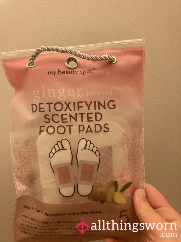 Used Detoxifying Feet Pads