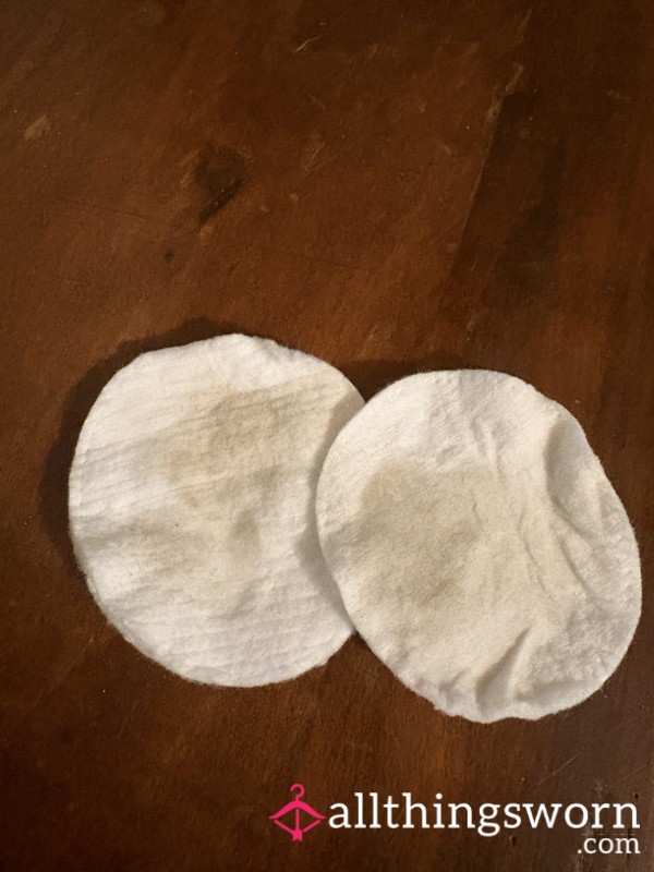 Used Dirt Cotton Rounds Used On My Face
