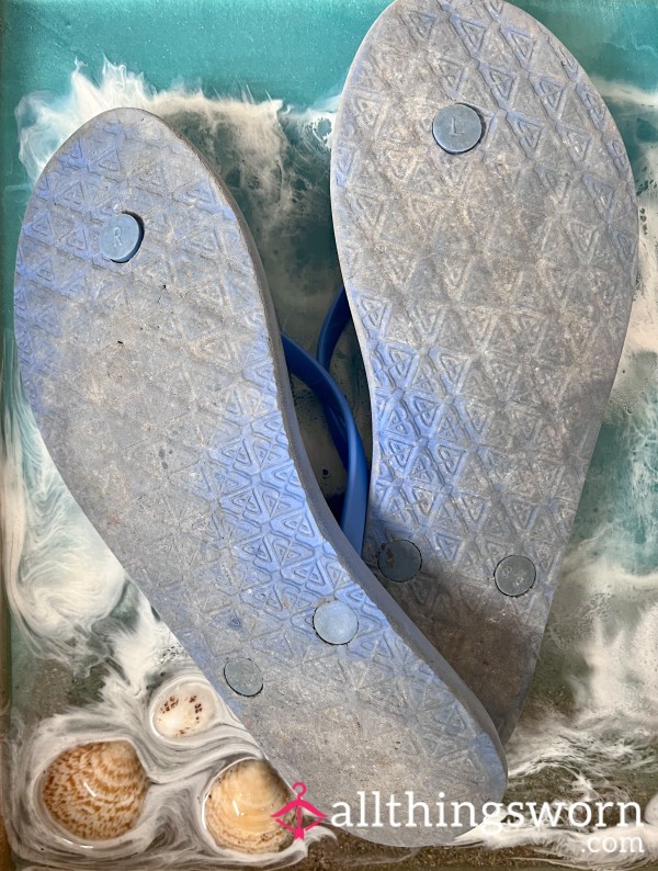 Used Dirty Beach Flip Flops