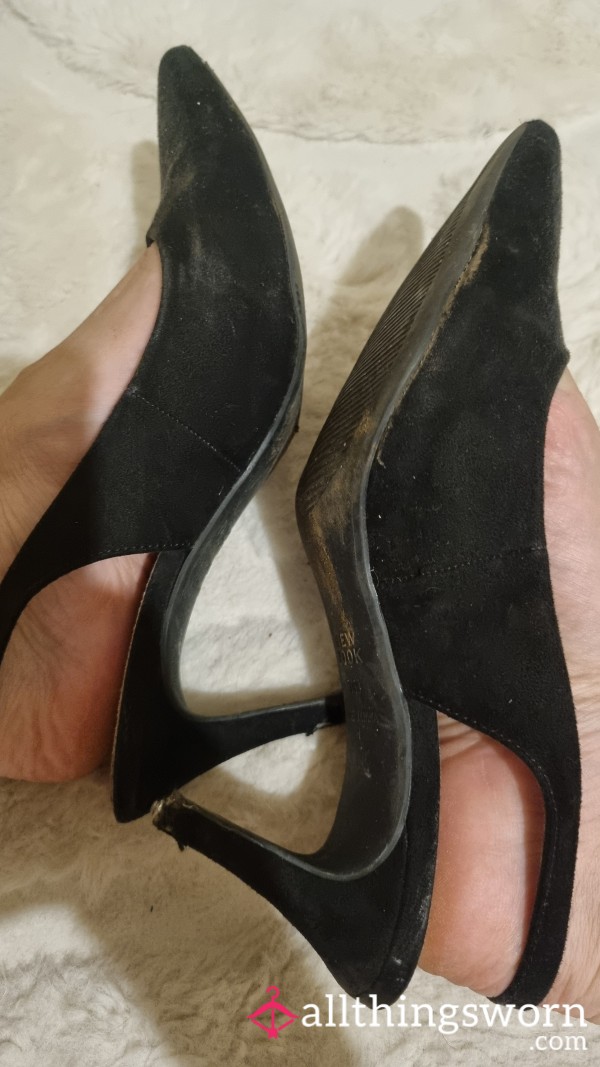 Used Dirty Black Heels