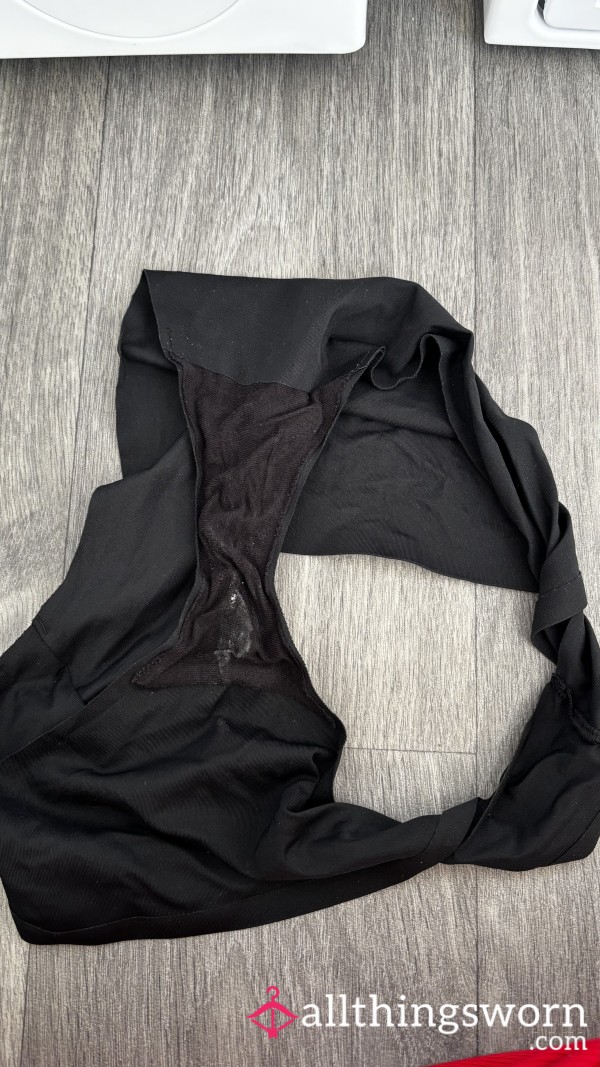 Used, Dirty Black Work Panties