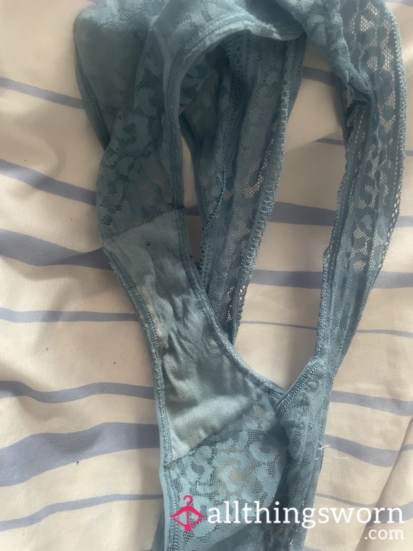 Used Dirty Blue Thong