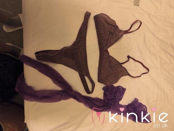 Used Dirty Purple Lingerie
