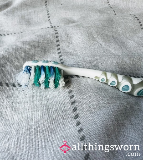 Used Dirty Scrubbed Toothbrush