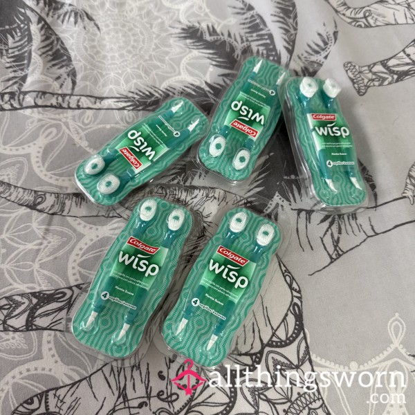 Used Disposable Toothbrush