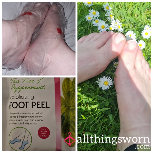 💖Used Exfoliating Foot P**l Mask