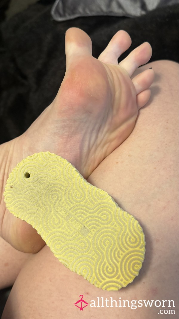 Used Exfoliating Shower Sponge