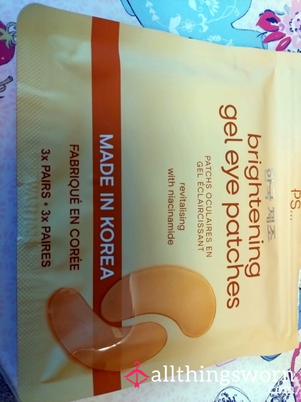 Used Eye Gel Patches, All 3 Eye Patches Will Be Yours,