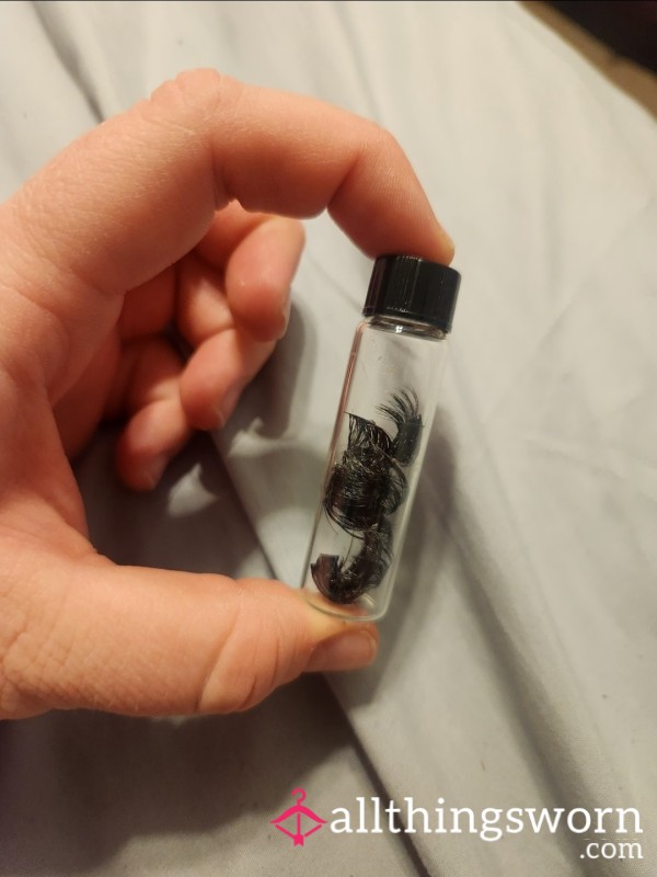 Used Eyelashes In A Jar