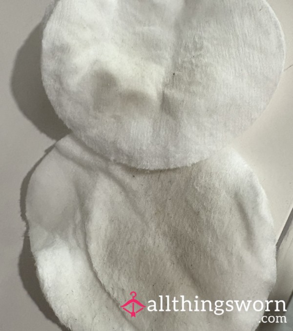 Used Face Cotton Pads After The Gym