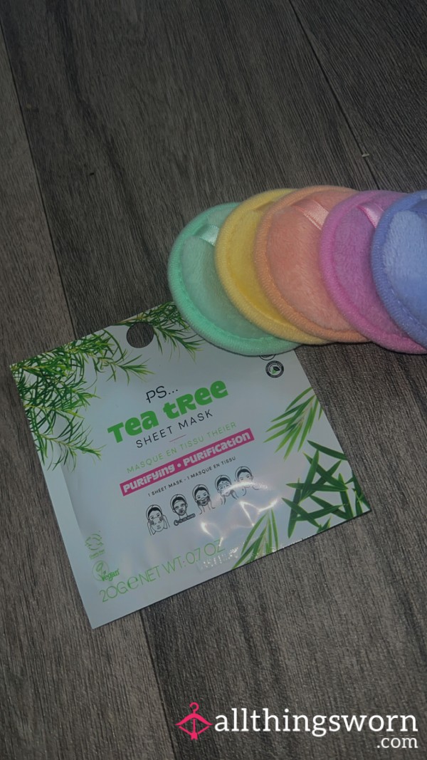 😌 Used Face Mask Sheets – Soaked In My Scented Self-Care + Free Cleaning Pad 💋
