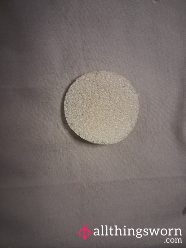 Used Face Scrubber Sponge